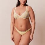 luxe balconette bh & string/slip set vrouwen citroen Lounge ondergoed 008ZJ21 - Image 14