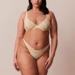 luxe balconette bh & string/slip set vrouwen citroen Lounge ondergoed 008ZJ21 - Image 23