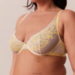 luxe balconette bh & string/slip set vrouwen citroen Lounge ondergoed 008ZJ21 - Image 24