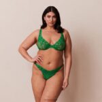 luxe balconette bh & string/slip set vrouwen smaragd Lounge ondergoed 008ZJ25 - Image 19
