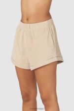 luxe pyjamashort met reliëf vrouwen nerts Lounge kleding 008ZJ952 - Image 3