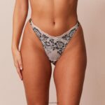 luxe string vrouwen zwart Lounge ondergoed 008ZJ661