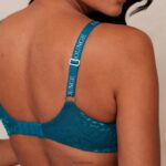 magische kanten bh en string set vrouwen turkoois Lounge ondergoed 008ZJ210 - Image 8