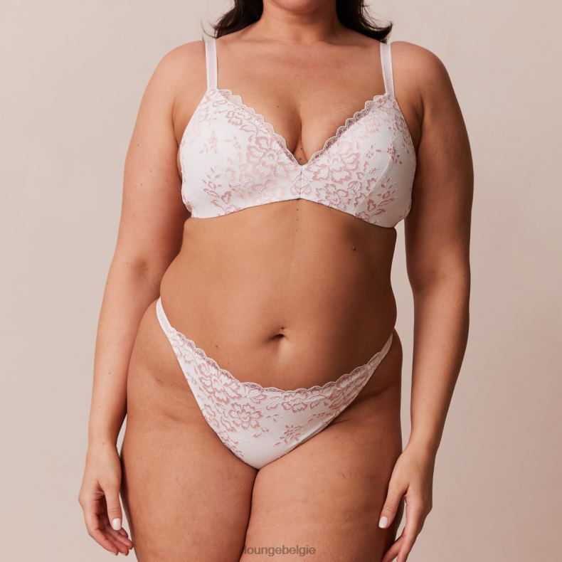 magische kanten bh en string set vrouwen wit Lounge ondergoed 008ZJ208 - Image 11