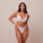 magische kanten bh en string set vrouwen wit Lounge ondergoed 008ZJ208 - Image 5