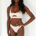 naadloze bh & string/slip set vrouwen havermout Lounge ondergoed 008ZJ191