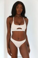 naadloze bh & string/slip set vrouwen havermout Lounge ondergoed 008ZJ191 - Image 5