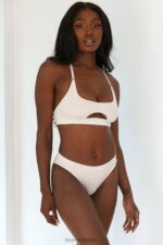 naadloze bh & string/slip set vrouwen havermout Lounge ondergoed 008ZJ191 - Image 6