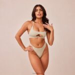 naadloze bh & string/slip set vrouwen olijf Lounge ondergoed 008ZJ209