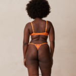 Neon balconette bh en g-string set vrouwen oranje Lounge ondergoed 008ZJ106 - Image 5