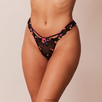 neon string vrouwen zwart Lounge ondergoed 008ZJ256