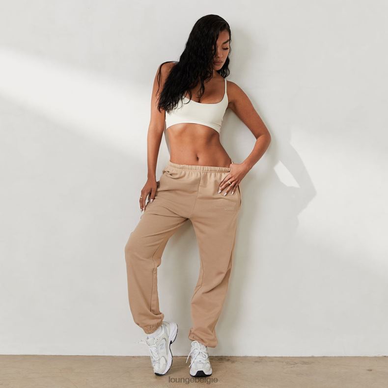 oversized joggingbroek x jess hunt vrouwen karamel Lounge kleding 008ZJ817 - Image 1