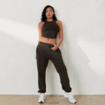 oversized joggingbroek x jess hunt vrouwen zwart gewassen Lounge kleding 008ZJ802