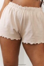 pyjamabroek met ruches vrouwen nerts Lounge kleding 008ZJ925 - Image 5