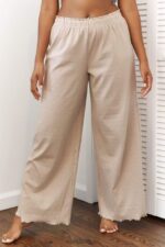Pyjamabroek met ruches vrouwen nerts Lounge kleding 008ZJ942 - Image 5