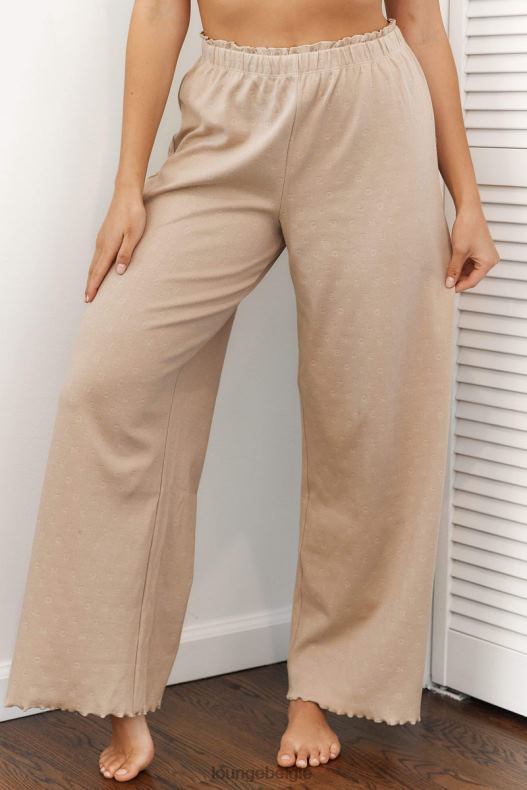 pyjamabroek_met_ruches_vrouwen_nerts_lounge_kleding_008zj942.jpg Pyjamabroek met ruches vrouwen nerts Lounge kleding 008ZJ942 - Image 1