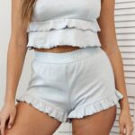 pyjamabroek met ruches vrouwen vorst Lounge kleding 008ZJ917 - Image 9