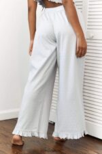 pyjamabroek met ruches vrouwen vorst Lounge kleding 008ZJ941 - Image 2