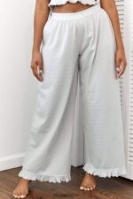 pyjamabroek met ruches vrouwen vorst Lounge kleding 008ZJ941