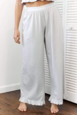 pyjamabroek met ruches vrouwen vorst Lounge kleding 008ZJ941 - Image 5