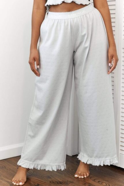 pyjamabroek met ruches vrouwen vorst Lounge kleding 008ZJ941