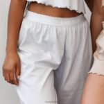 pyjamabroek met ruches vrouwen vorst Lounge kleding 008ZJ941 - Image 10