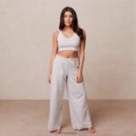 Pyjamabroek met ruches vrouwen vorst Lounge kleding 008ZJ943 - Image 3