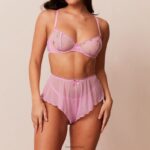 remy intimi ingesteld vrouwen lavendel roze Lounge ondergoed 008ZJ269