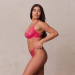 royal balconnet bh & string set vrouwen felroze Lounge ondergoed 008ZJ56 - Image 7