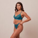 royal balconnet bh & string set vrouwen turkoois Lounge ondergoed 008ZJ104 - Image 7