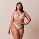 royal balconnet bh & string set vrouwen wit Lounge ondergoed 008ZJ63 - Image 9