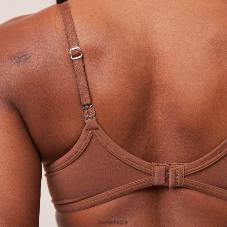 sculpt push-up T-shirt bh en g-string/slip set vrouwen kastanje Lounge ondergoed 008ZJ96 - Image 4