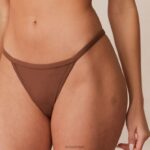 sculpt push-up T-shirt bh en g-string/slip set vrouwen kastanje Lounge ondergoed 008ZJ96 - Image 10
