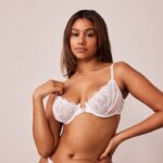 seduce set met balconnetbeha en string/slip met sluiting aan de voorkant vrouwen wit Lounge ondergoed 008ZJ107 - Image 6