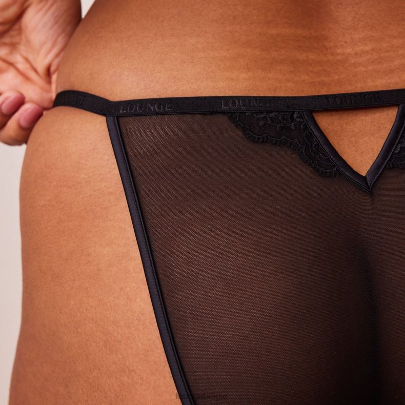 seduce set met balconnetbeha en string/slip met sluiting aan de voorkant vrouwen zwart Lounge ondergoed 008ZJ126 - Image 11