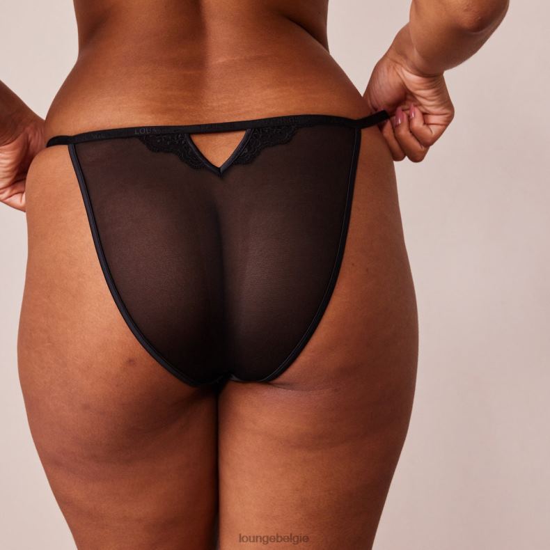 seduce set met balconnetbeha en string/slip met sluiting aan de voorkant vrouwen zwart Lounge ondergoed 008ZJ126 - Image 9
