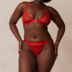 Set met liefdeshart mesh triangelbeha en string/slip vrouwen rood Lounge ondergoed 008ZJ200 - Image 10