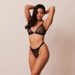 Set met liefdeshart mesh triangelbeha en string/slip vrouwen zwart Lounge ondergoed 008ZJ192 - Image 7