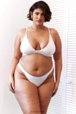 Set van bamboe triangelbeha en string/slip vrouwen allemaal crème Lounge ondergoed 008ZJ196 - Image 12