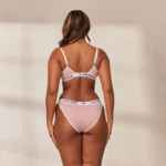 Set van bamboe triangelbeha en string/slip vrouwen roze Lounge ondergoed 008ZJ172 - Image 10