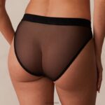 Set van mesh bh en string/slip vrouwen zwart Lounge ondergoed 008ZJ183 - Image 15