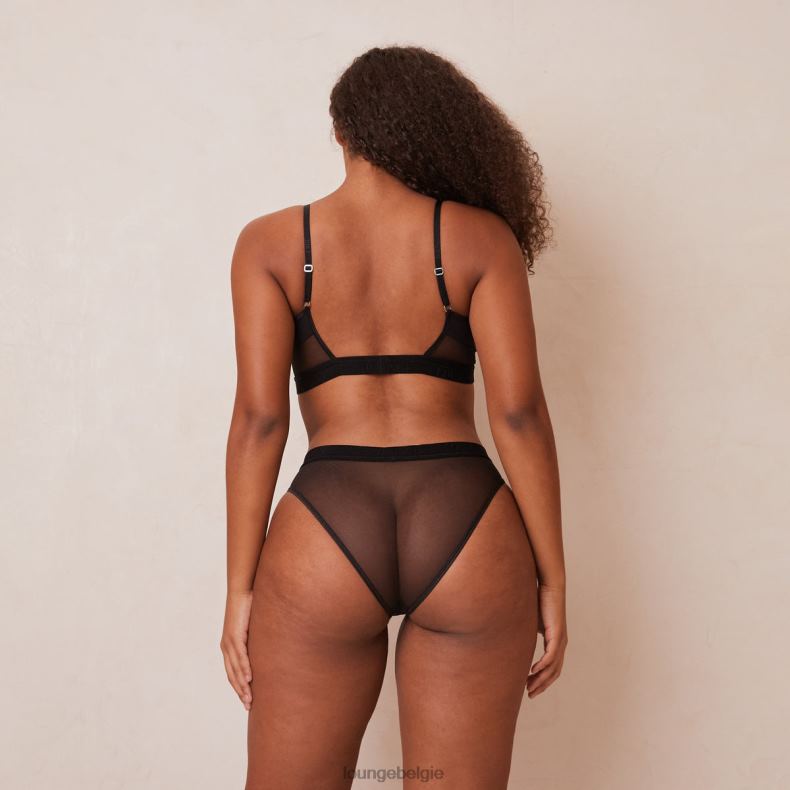 Set van mesh bh en string/slip vrouwen zwart Lounge ondergoed 008ZJ183 - Image 6
