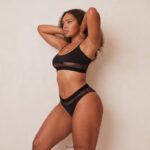 Set van mesh bh en string/slip vrouwen zwart Lounge ondergoed 008ZJ183 - Image 9