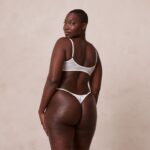 Set van opvallende mesh-bh en string/slip vrouwen wit Lounge ondergoed 008ZJ41 - Image 2
