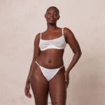 Set van opvallende mesh-bh en string/slip vrouwen wit Lounge ondergoed 008ZJ41 - Image 11