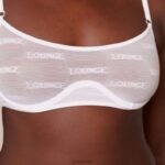 Set van opvallende mesh-bh en string/slip vrouwen wit Lounge ondergoed 008ZJ41 - Image 12