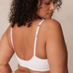 Set van T-shirt-bh en string/slip met gladde sluiting aan de voorkant vrouwen wit Lounge ondergoed 008ZJ164 - Image 4