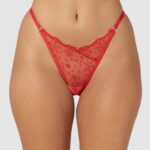 slinky slipje met open achterkant vrouwen rood Lounge ondergoed 008ZJ254