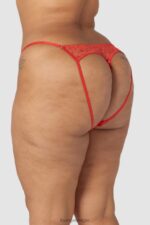 slinky slipje met open achterkant vrouwen rood Lounge ondergoed 008ZJ254 - Image 5