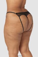 slinky slipje met open achterkant vrouwen zwart Lounge ondergoed 008ZJ252 - Image 5